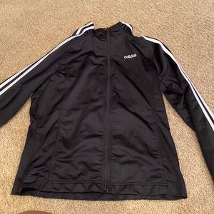 Mens 90s adidas jacket black and white
